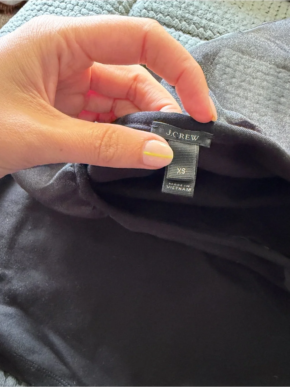 J. Crew Black Women's Top with Crew Neck